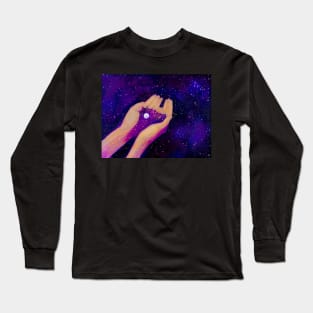 Purple blue galaxy Long Sleeve T-Shirt